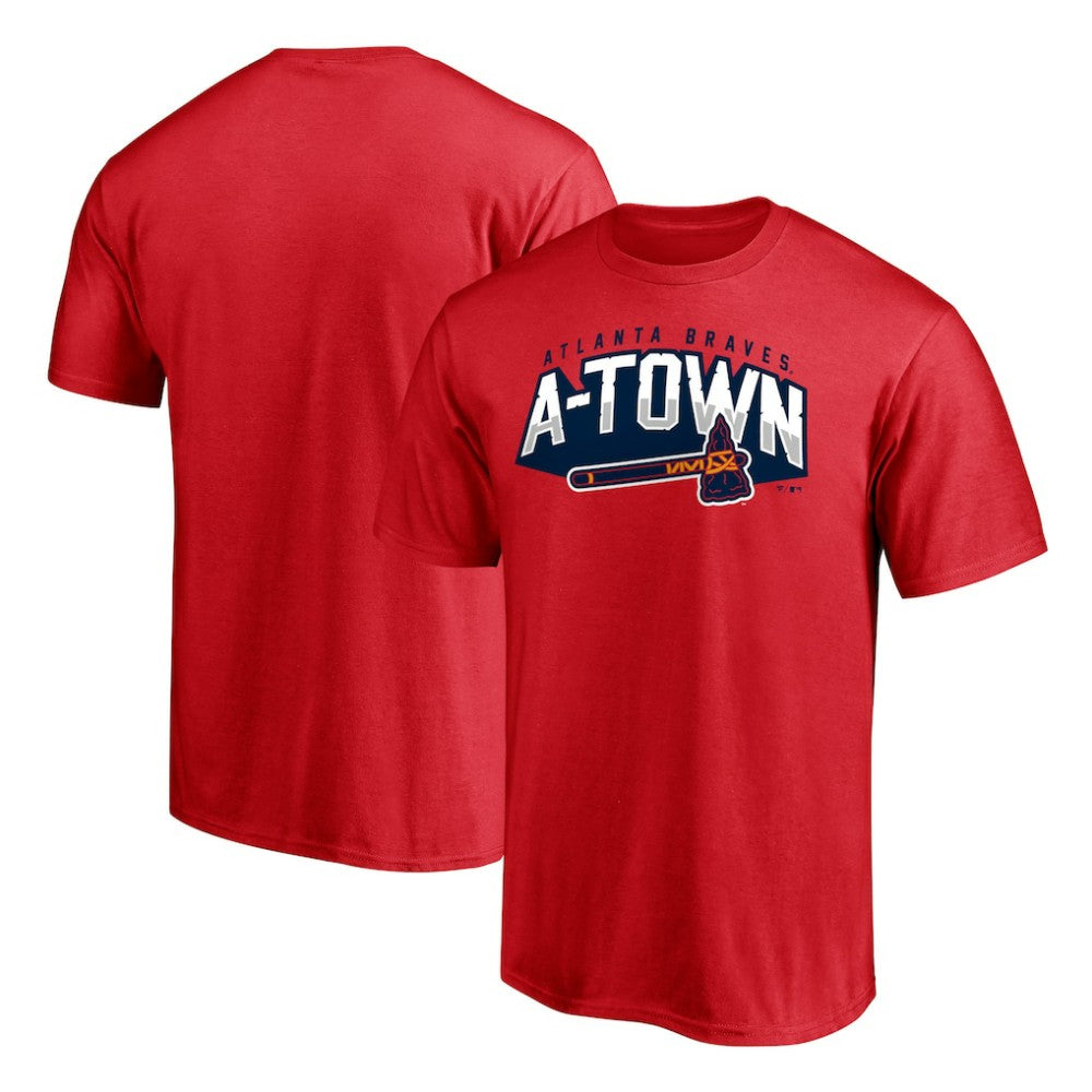 Atlanta Braves Hometown Collection Paint The Black T-Shirt - Red