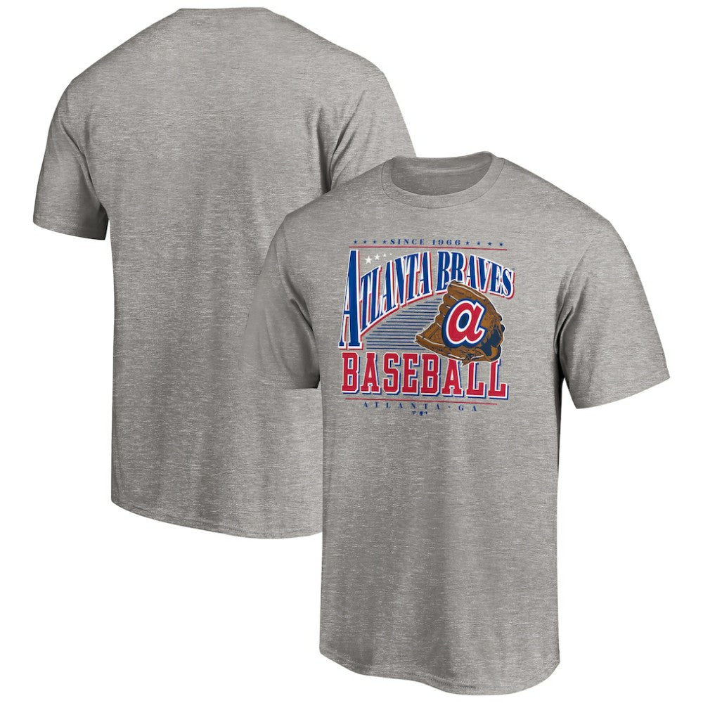 Atlanta Braves Cooperstown Collection Winning Time T-Shirt - Heather Gray