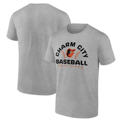 Baltimore Orioles Team Go For Two T-Shirt - Heather Gray