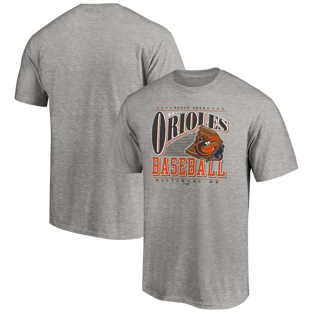 Baltimore Orioles Cooperstown Collection Winning Time T-Shirt - Heather Gray