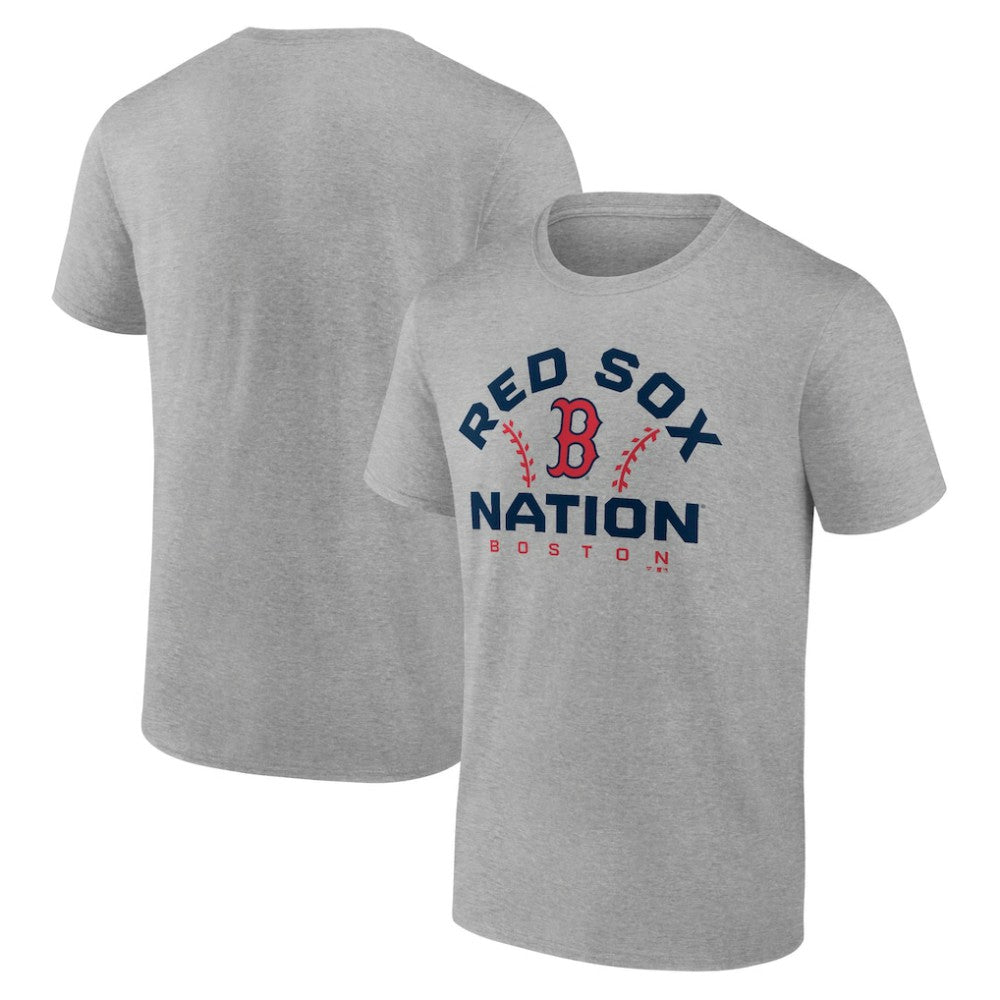 Boston Red Sox Team Go For Two T-Shirt - Heather Gray