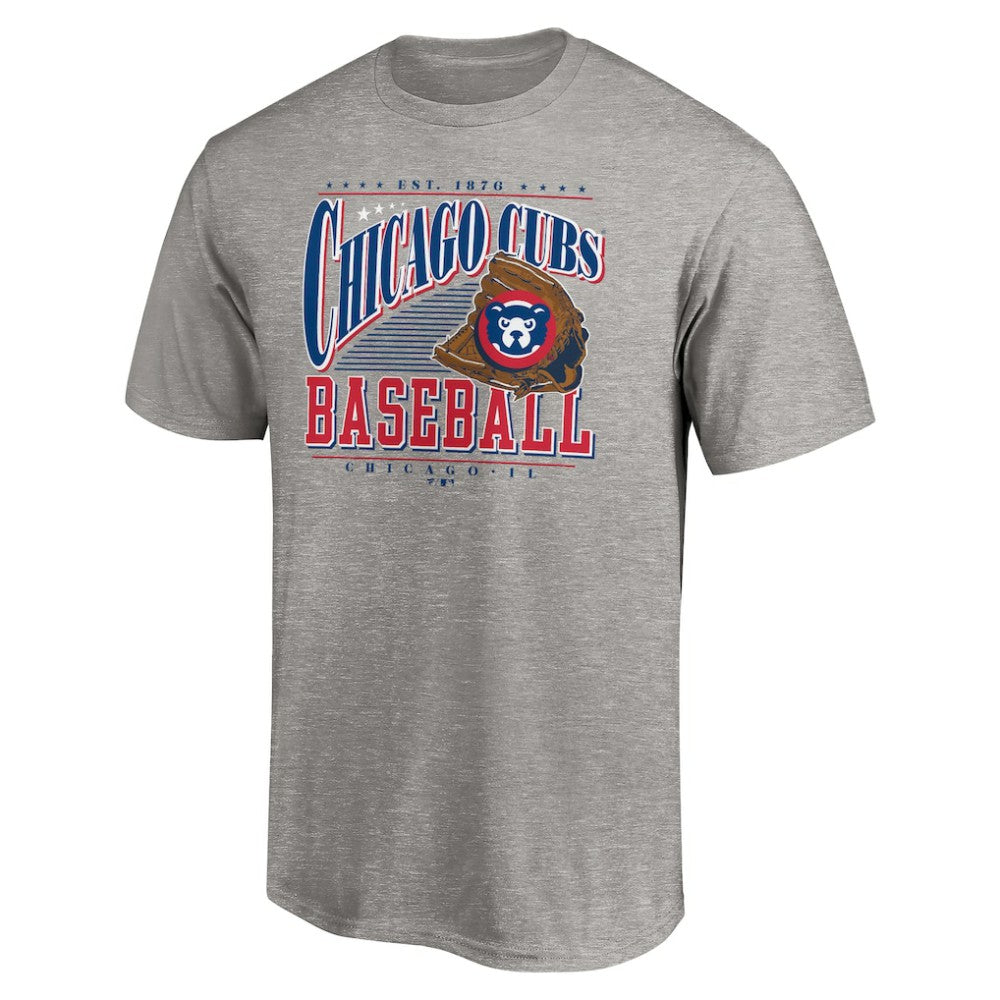 Chicago Cubs Cooperstown Collection Winning Time T-Shirt - Heather Gray