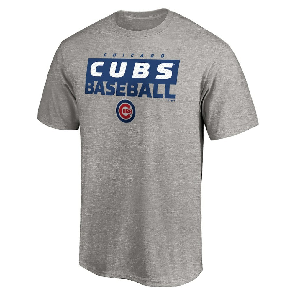 Chicago Cubs Gain Ground T-Shirt - Heather Gray