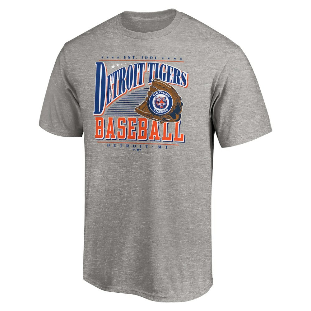 Detroit Tigers Cooperstown Collection Winning Time T-Shirt - Heather Gray