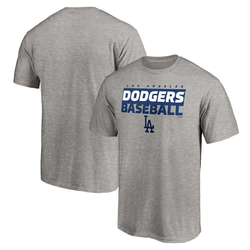 Los Angeles Dodgers Gain Ground T-Shirt - Heather Gray