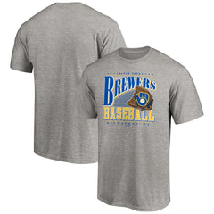 Milwaukee Brewers Cooperstown Collection Winning Time T-Shirt - Heather Gray