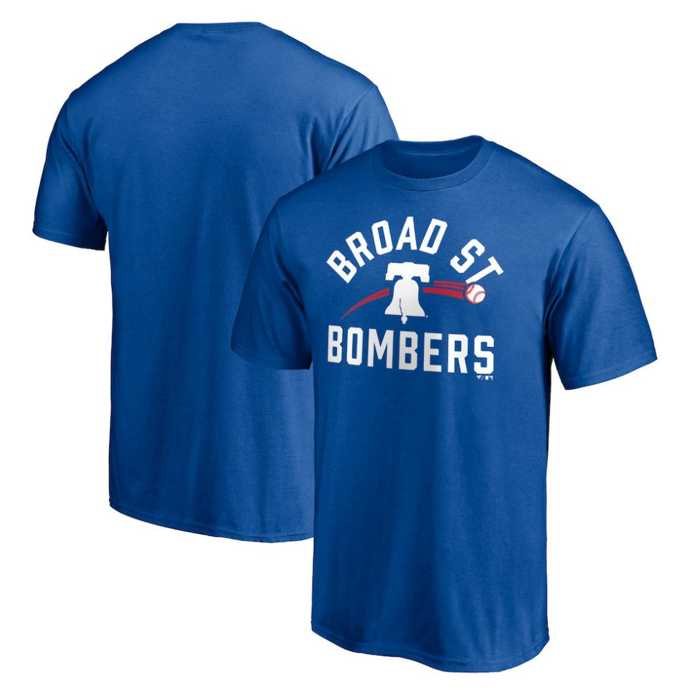 Philadelphia Phillies Paint the Black Broad Street Bombers T-Shirt - Royal