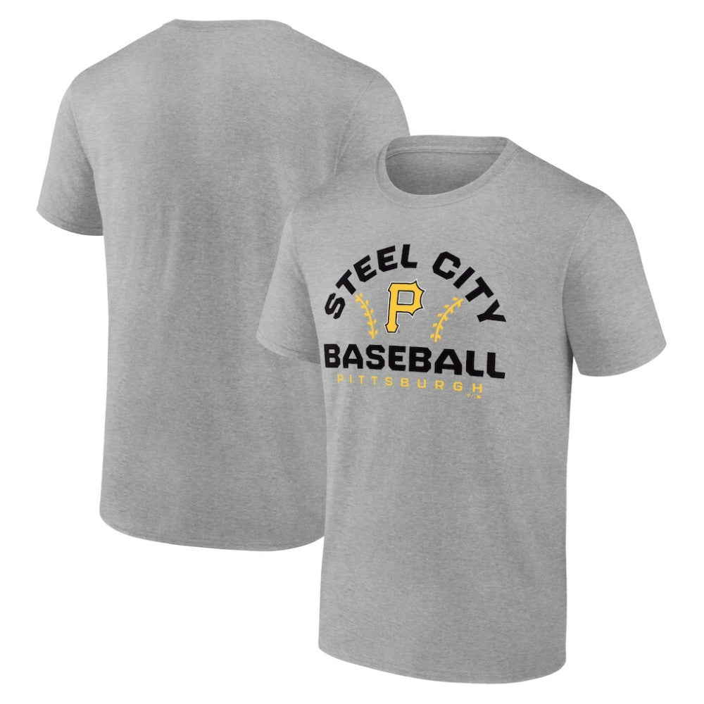 Pittsburgh Pirates Team Go For Two T-Shirt - Heather Gray