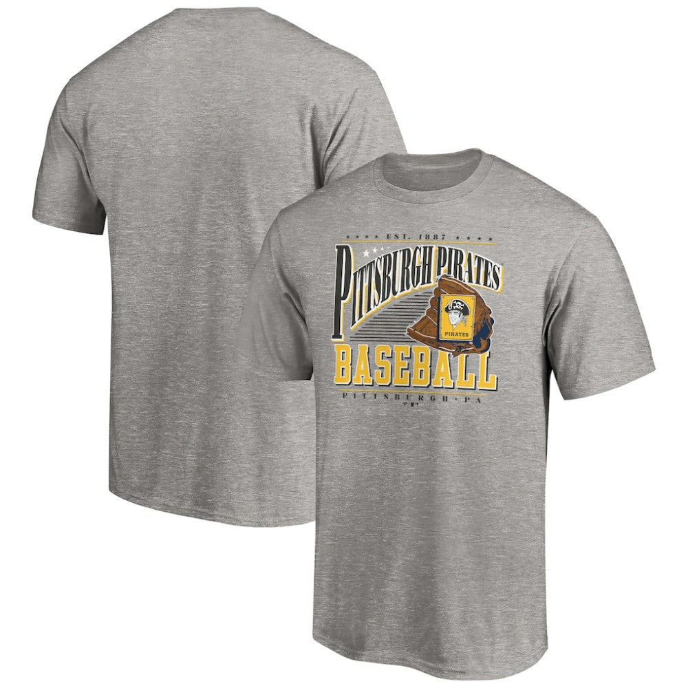 Pittsburgh Pirates Cooperstown Collection Winning Time T-Shirt - Heather Gray