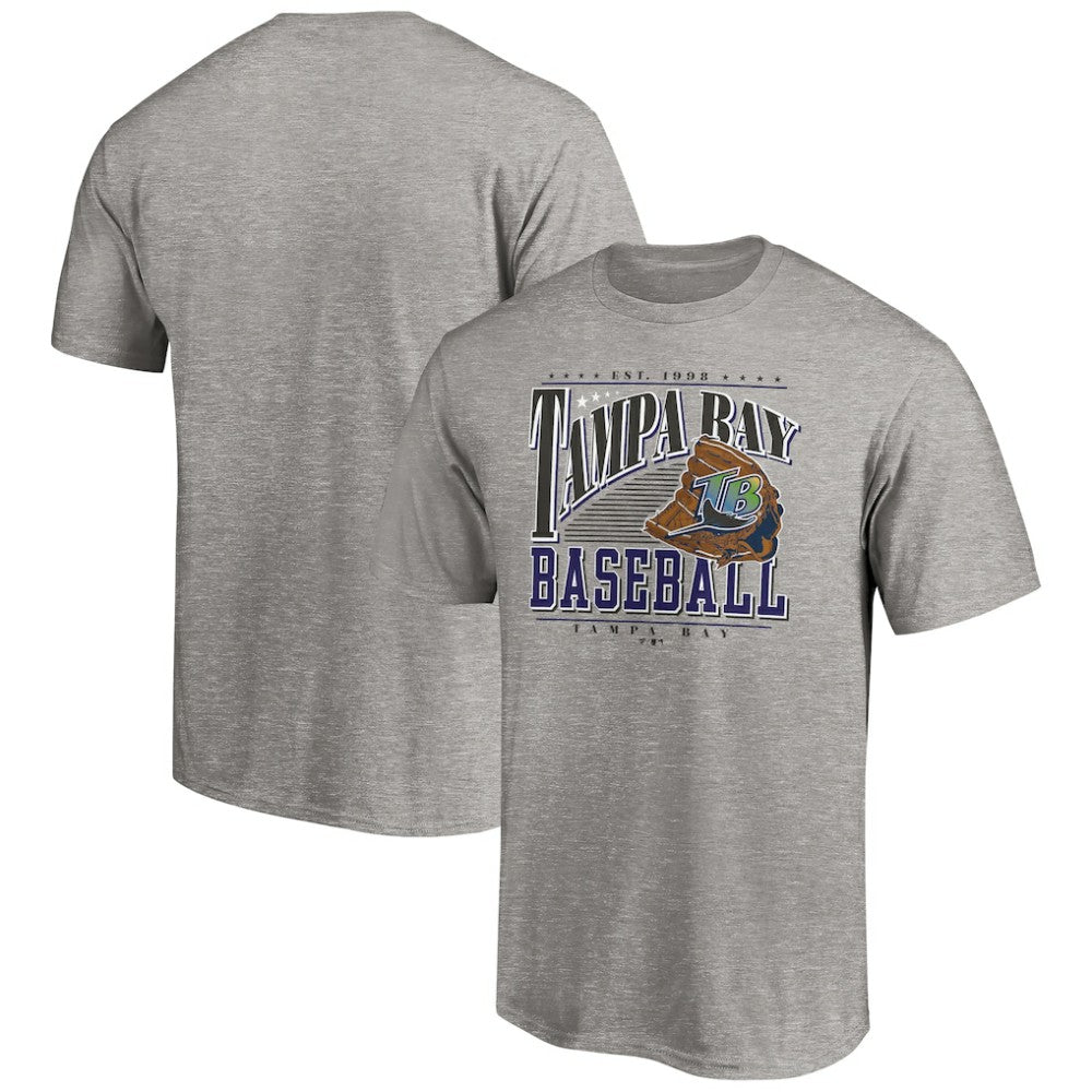 Tampa Bay Rays Cooperstown Collection Winning Time T-Shirt - Heather Gray