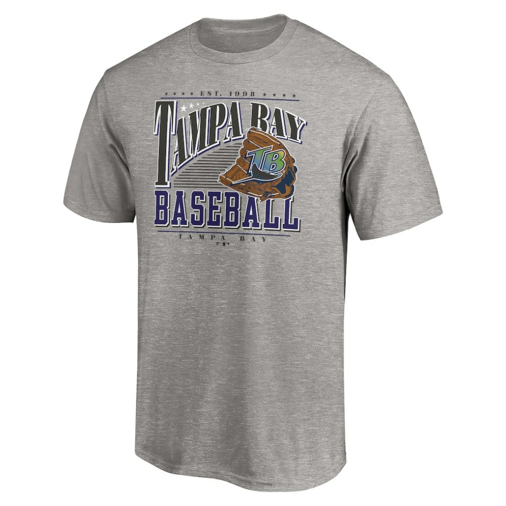 Tampa Bay Rays Cooperstown Collection Winning Time T-Shirt - Heather Gray