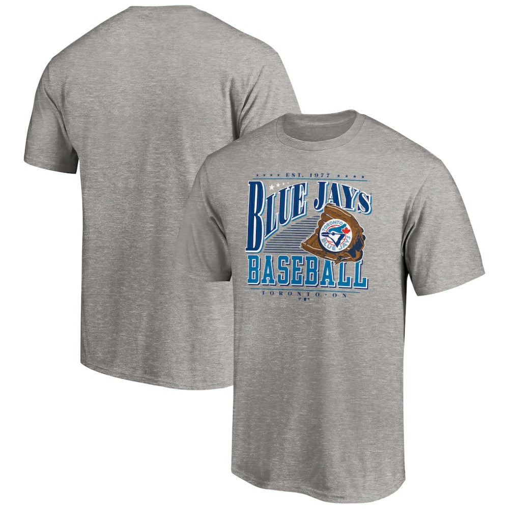 Toronto Blue Jays Cooperstown Collection Winning Time T-Shirt - Heather Gray