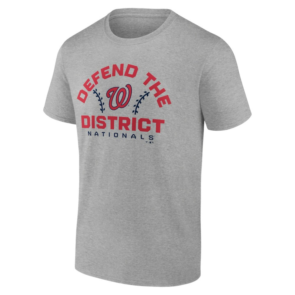 Washington Nationals Team Go For Two T-Shirt - Heather Gray