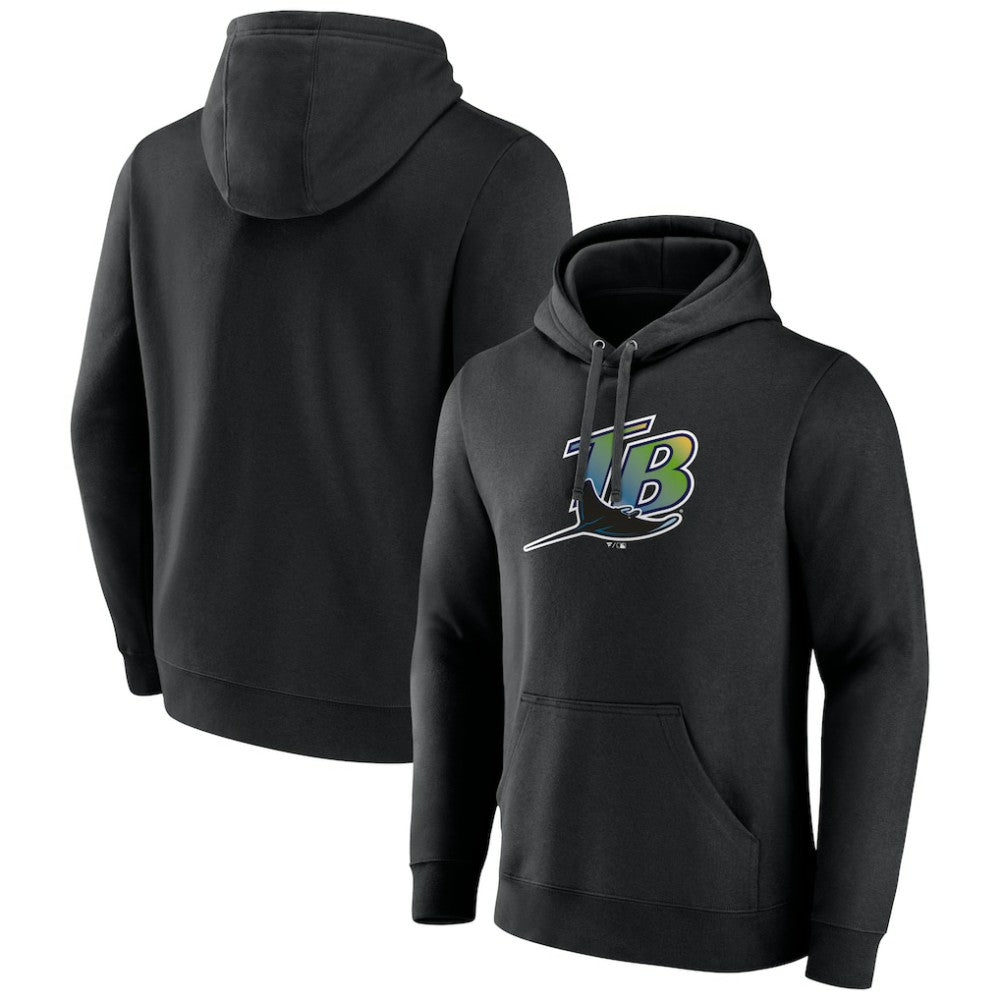 Tampa Bay Rays Cooperstown Collection Pullover Hoodie - Black