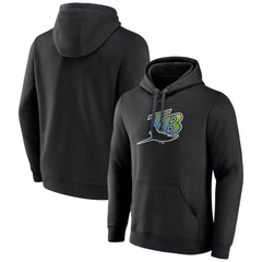 Tampa Bay Rays Cooperstown Collection Pullover Hoodie - Black