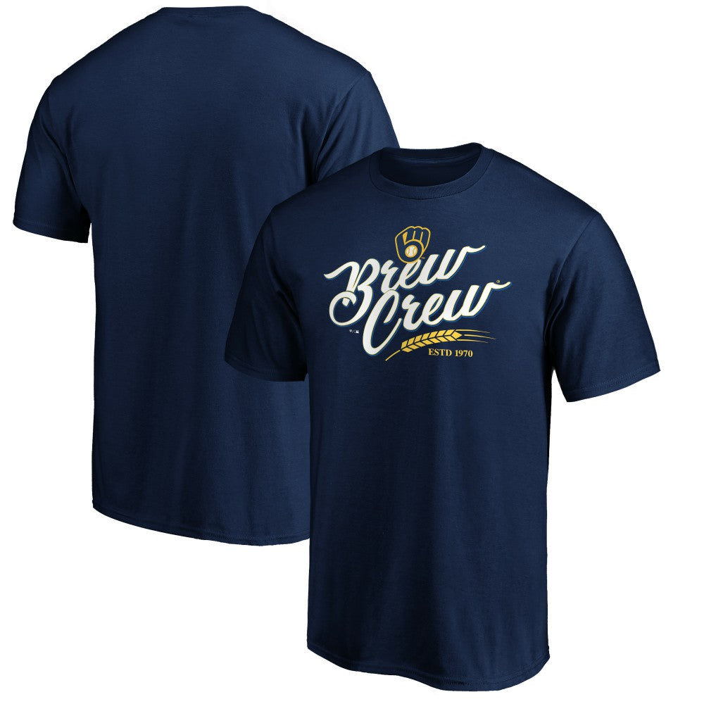 Milwaukee Brewers Team Adrenaline T-Shirt - Navy