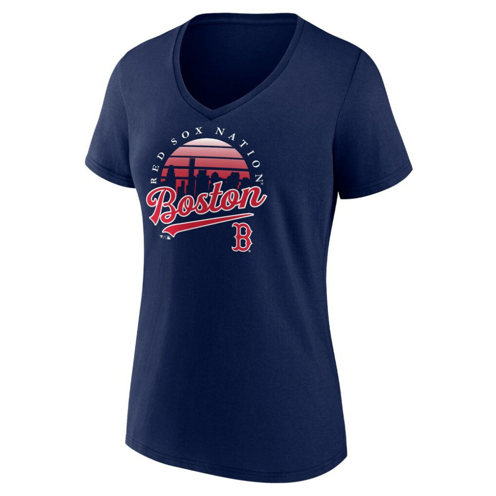 Boston Red Sox Women's One Champion V-Neck T-Shirt - Navy