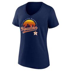 Houston Astros Women's One Champion V-Neck T-Shirt - Navy