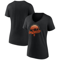 San Francisco Giants Women's One Champion V-Neck T-Shirt - Black
