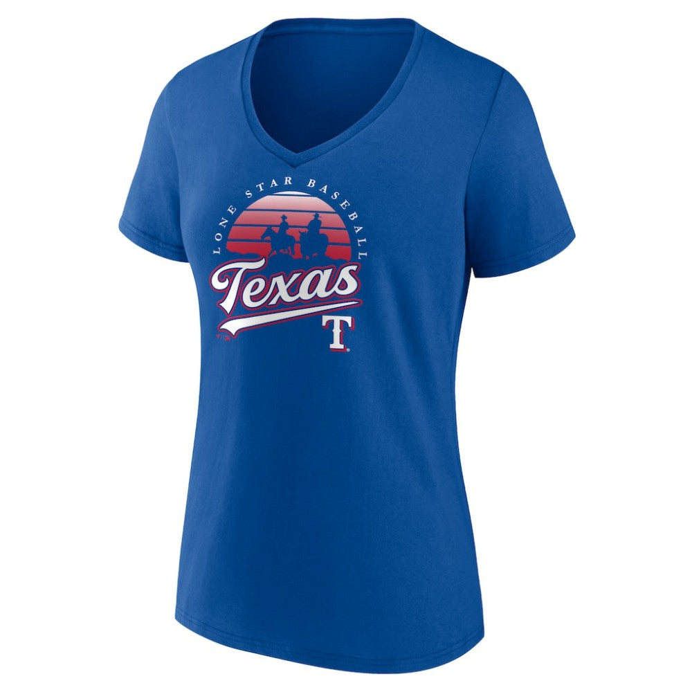 Texas Rangers Women's One Champion V-Neck T-Shirt - Royal