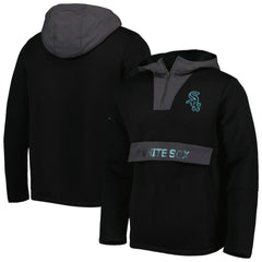 Chicago White Sox Levelwear Ruckus Quarter-Zip Hoodie - Black