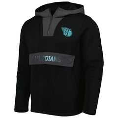 Cleveland Guardians Levelwear Ruckus Quarter-Zip Hoodie - Black