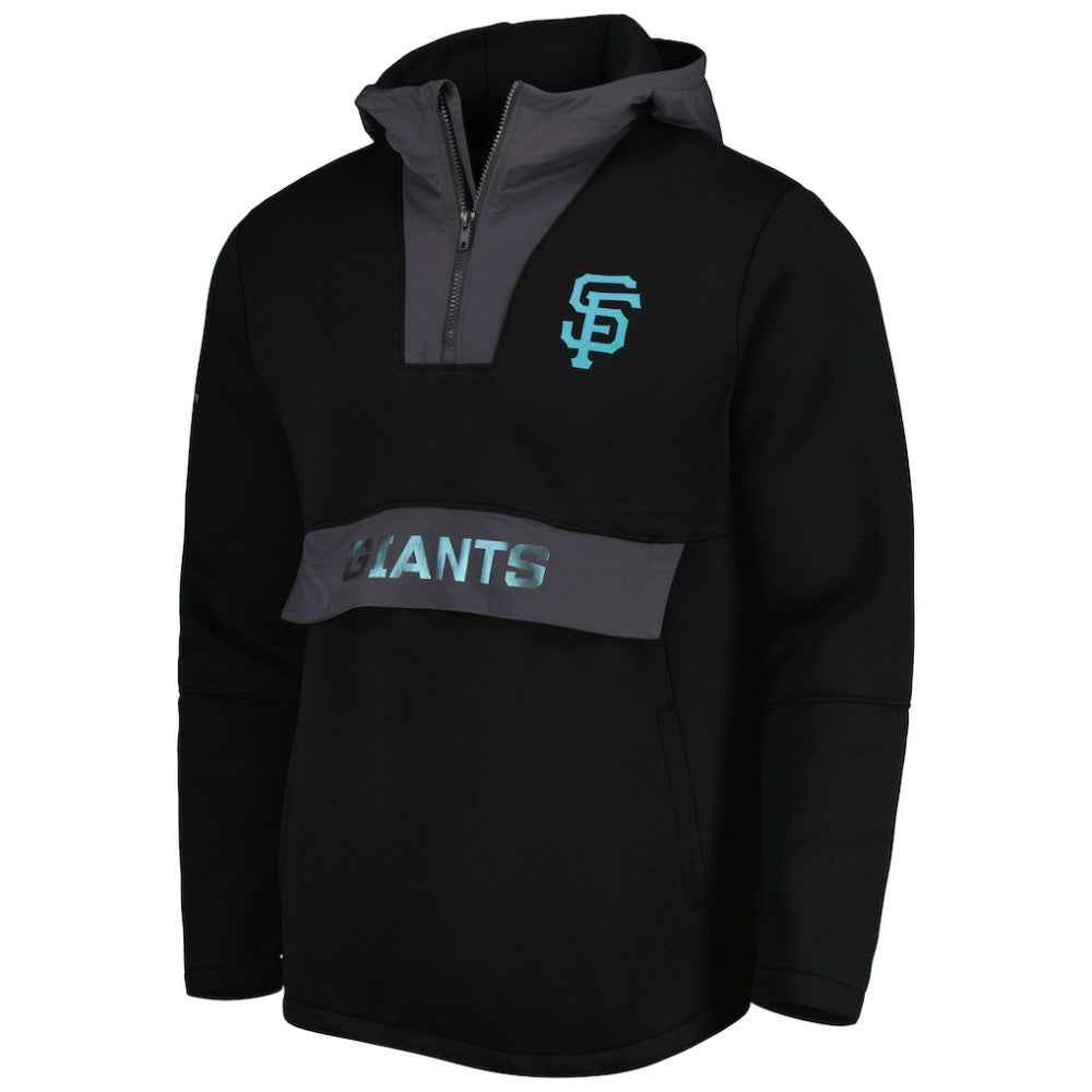 San Francisco Giants Levelwear Ruckus Quarter-Zip Hoodie - Black