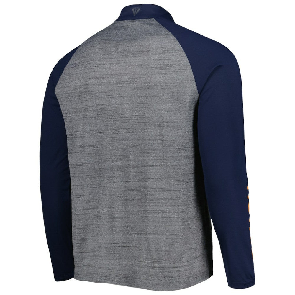 Houston Astros Levelwear Vandal Raglan Quarter-Zip Top - Heather Gray