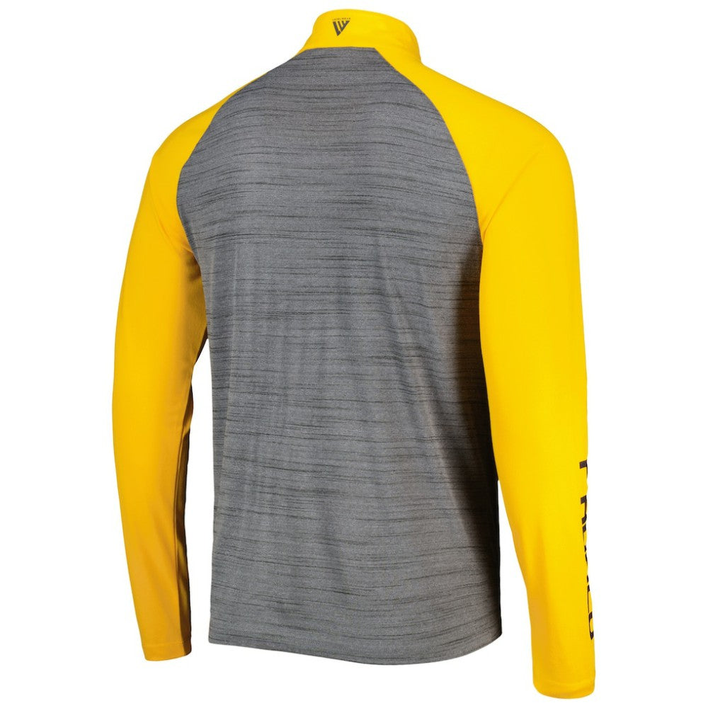 San Diego Padres Levelwear Vandal Raglan Quarter-Zip Top - Heather Gray