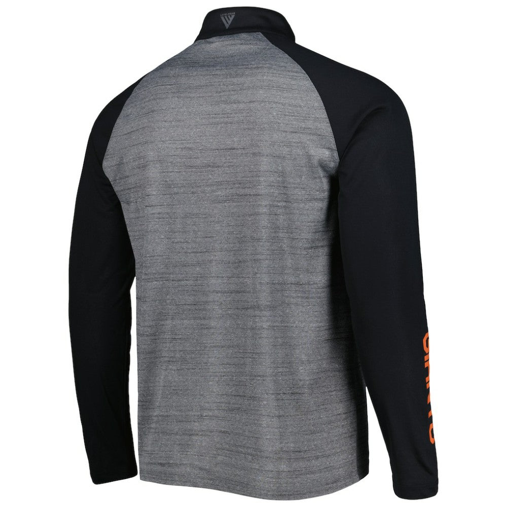 San Francisco Giants Levelwear Vandal Raglan Quarter-Zip Top - Heather Gray