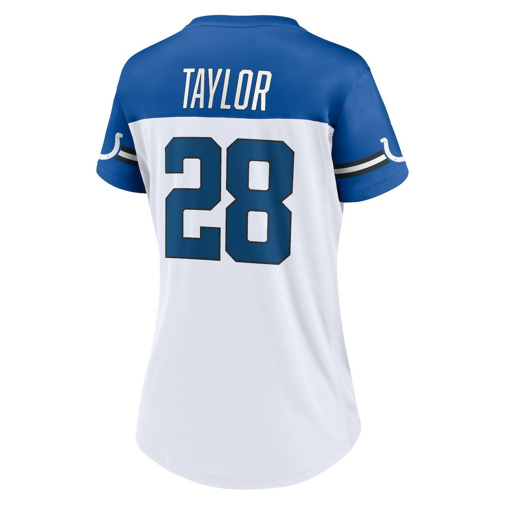 Jonathan Taylor Indianapolis Colts Women's Athena Name & Number V-Neck Top - White sale