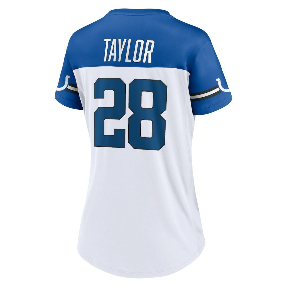 Jonathan Taylor Indianapolis Colts Women's Athena Name & Number V-Neck Top - White sale