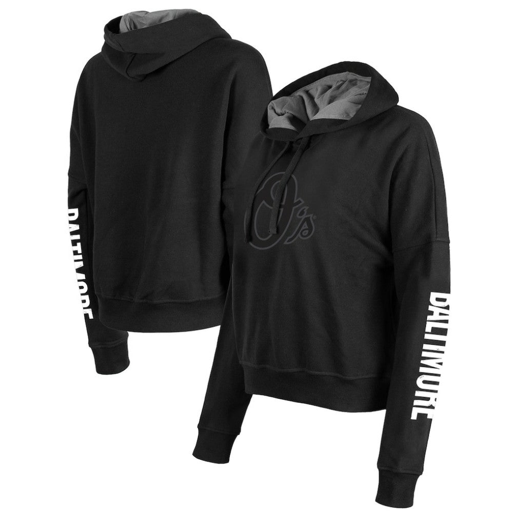 Baltimore Orioles Women's City Connect Pullover Hoodie - Black | New Era