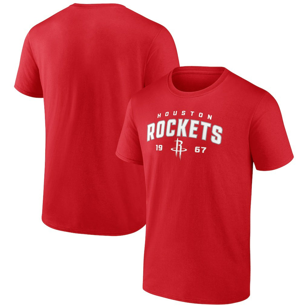 Houston Rockets Rebel Logo T-Shirt - Red discount