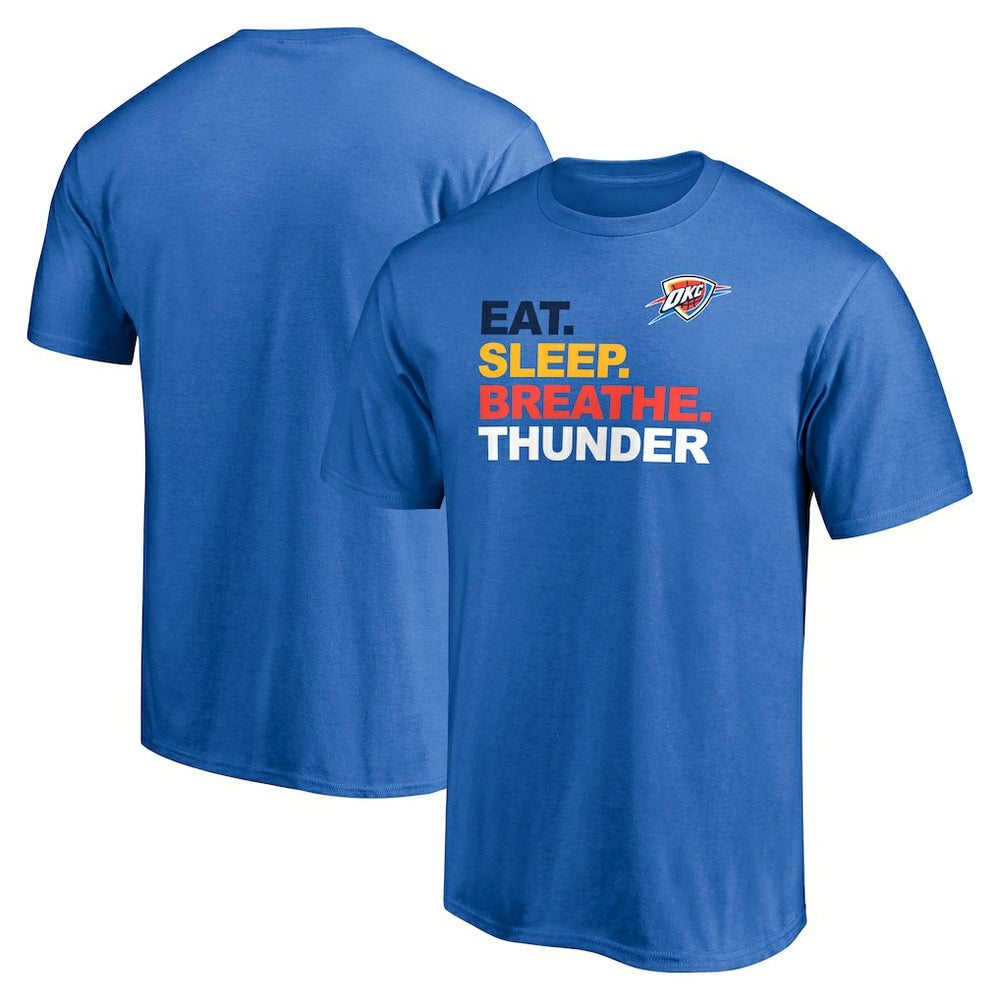 Oklahoma City Thunder Push Ahead T-Shirt - Blue for sale