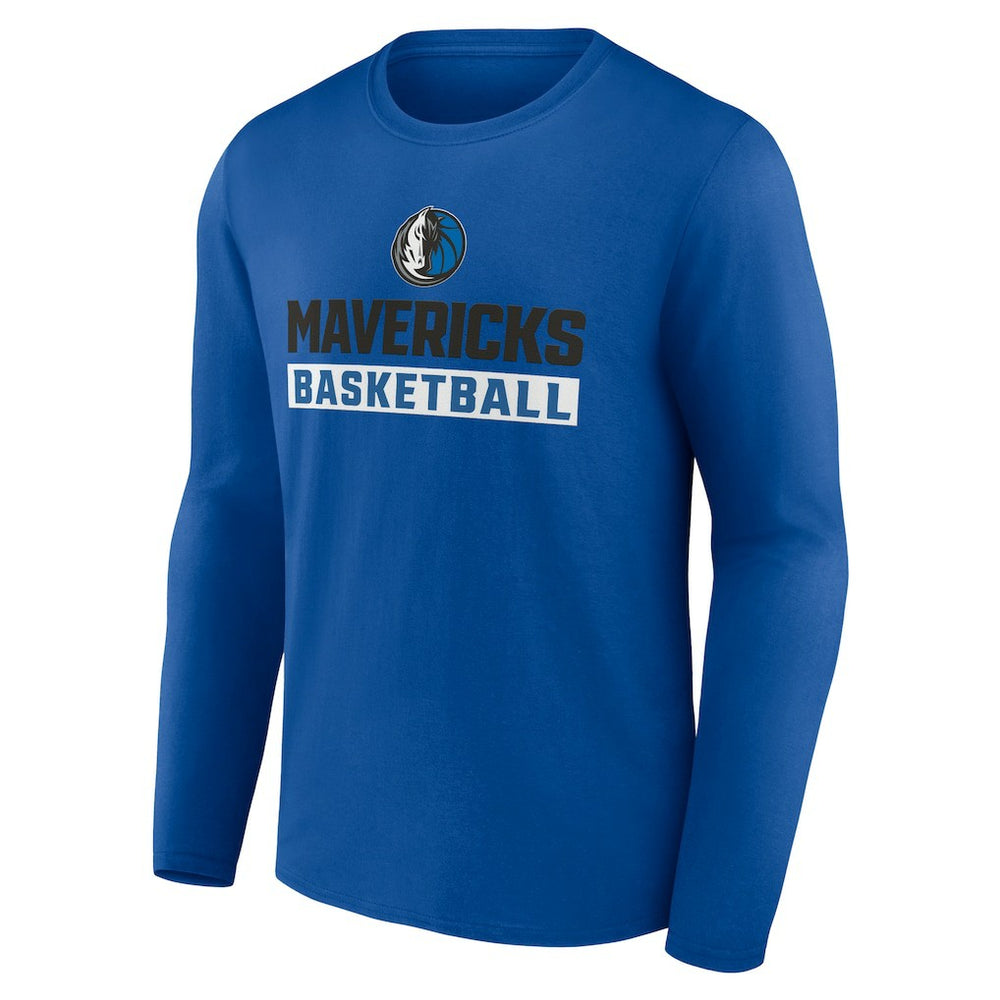 Dallas Mavericks Let's Go Long Sleeve T-Shirt sale - Royal discount