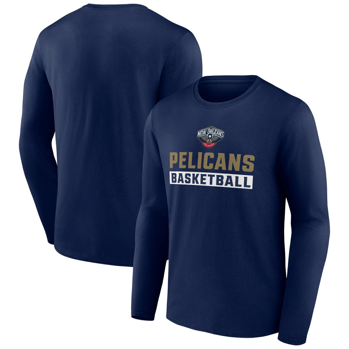 New Orleans Pelicans Let's Go Long Sleeve T-Shirt - Navy cheap