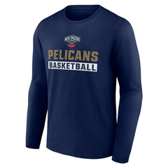 New Orleans Pelicans Let's Go Long Sleeve T-Shirt - Navy cheap