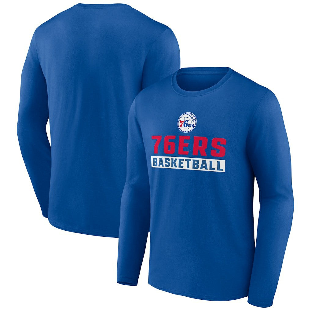 Philadelphia 76ers Let's Go Long Sleeve T-Shirt - Royal cheap