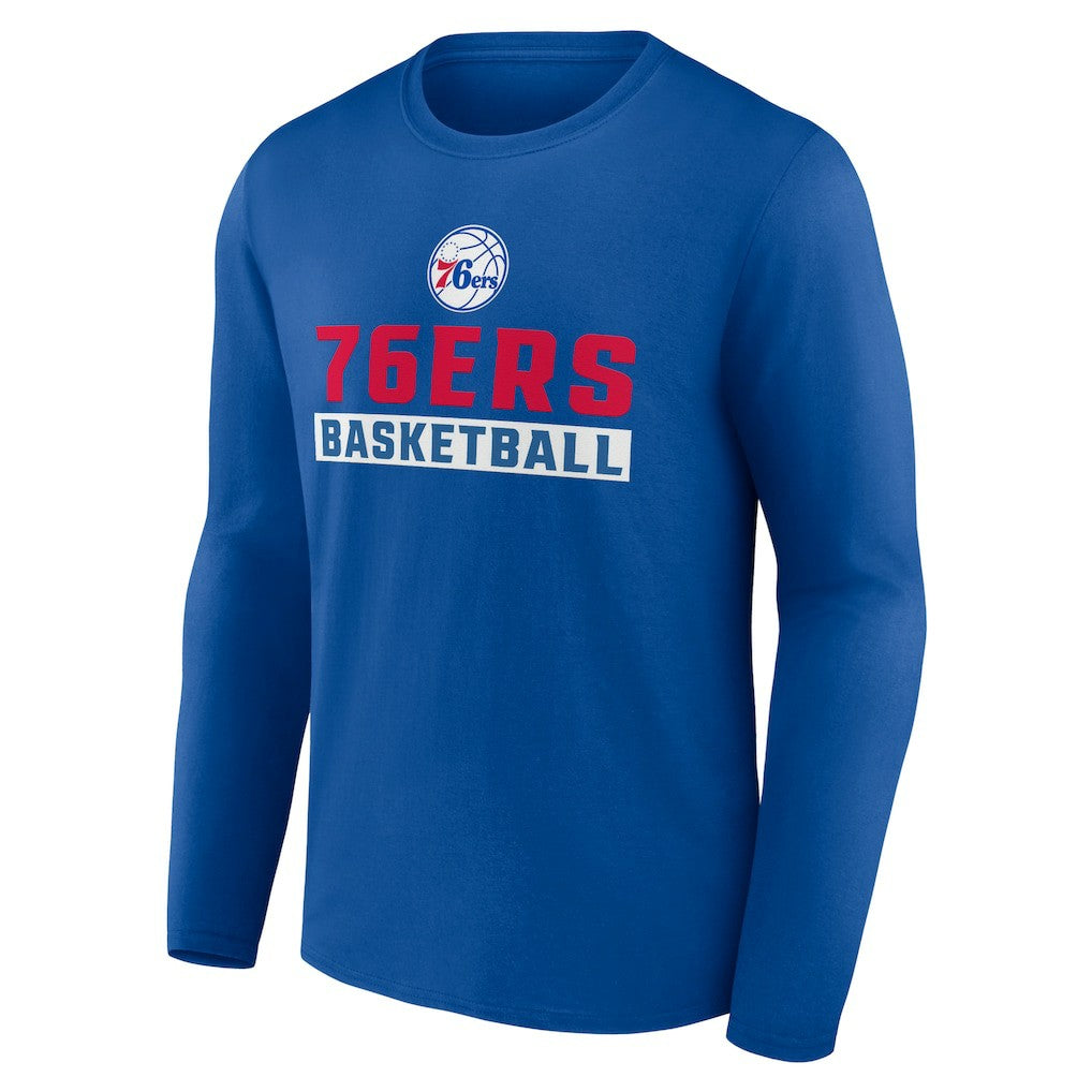 Philadelphia 76ers Let's Go Long Sleeve T-Shirt - Royal cheap