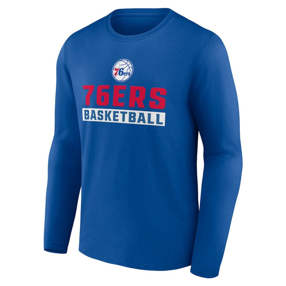 Philadelphia 76ers Let's Go Long Sleeve T-Shirt - Royal cheap