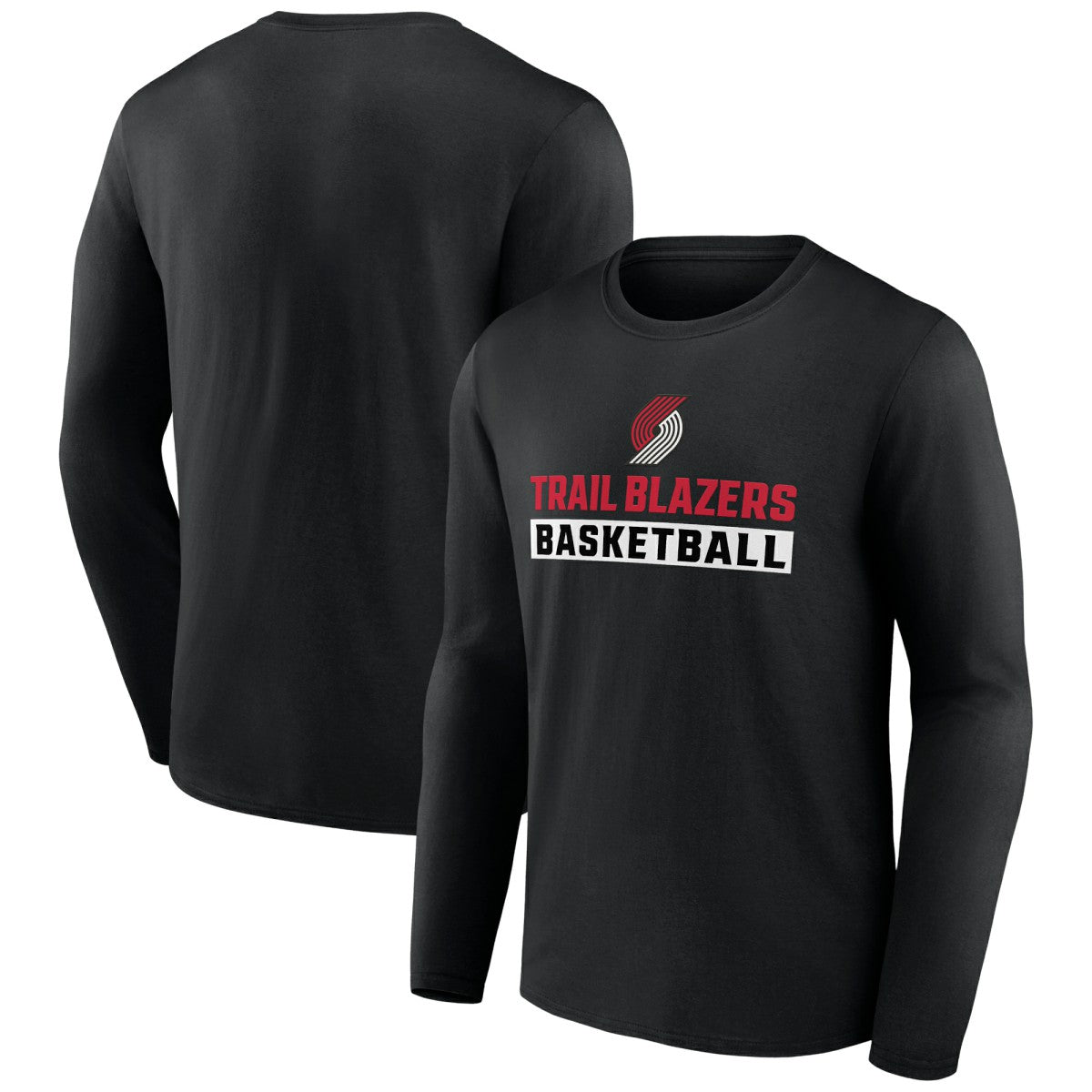 Portland Trail Blazers Let's Go Long Sleeve T-Shirt - Black shop