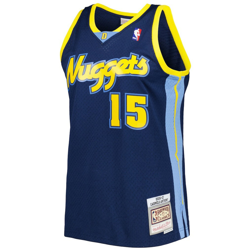 Carmelo Anthony Denver Nuggets Hardwood Classics Swingman Jersey sale - Navy | Mitchell & Ness outlet