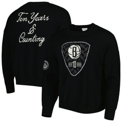 Brooklyn Nets AUTHMADE 10th Anniversary Pullover Sweater - Black shop