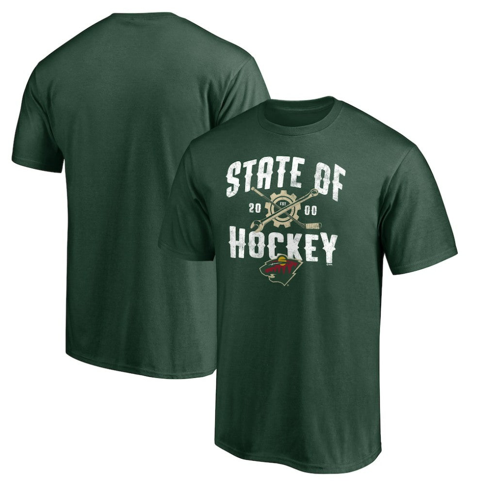 Minnesota Wild Hometown Collection Push Ahead T-Shirt Green