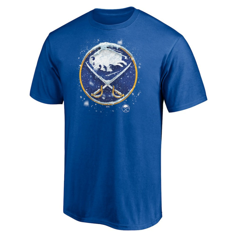 Buffalo Sabres Snow Logo T-Shirt Royal