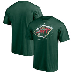 Minnesota Wild Snow Logo T-Shirt Green