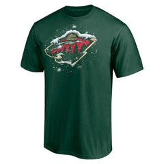 Minnesota Wild Snow Logo T-Shirt Green