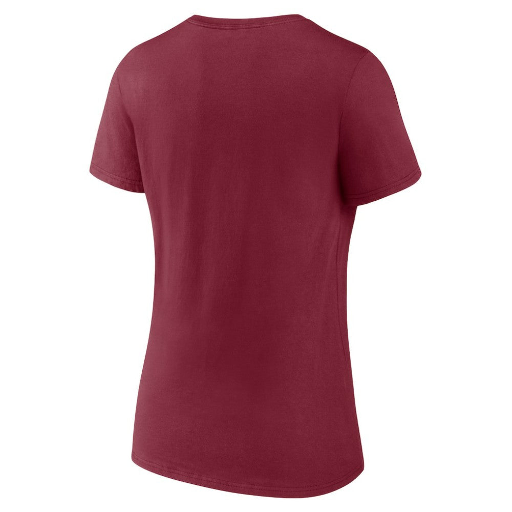 Colorado Avalanche Women's Active Edge V-Neck T-Shirt Burgundy