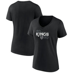 Los Angeles Kings Women's Active Edge V-Neck T-Shirt Black